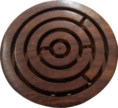 

Khadi Eco Basket Wooden Mini Ball Maze Game(1 Pieces)