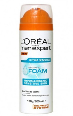 

L'Oreal Men Expert Hyda Sensitive Shaving Foam(200 ml)