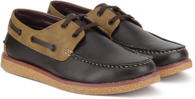 Mr.CL Boat Shoes For Men(Brown