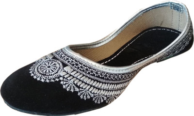 

sdshopping Women Jutis For Women(Black, Silver