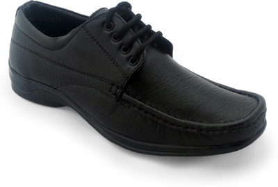 

World Walker Best Genuine Leather Shoes Lace Up For Men(Black