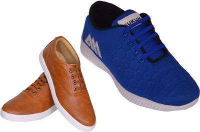 

Sukun Sneakers For Men(Blue, Tan