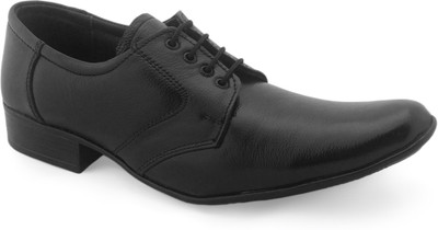 

World Walker Best Genuine Leather Shoes Lace Up For Men(Black