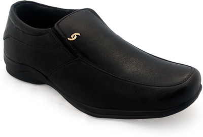

World Walker Best Genuine Leather Shoes Slip On For Men(Black