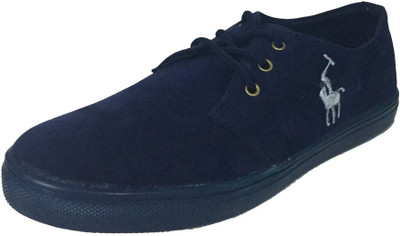 

joshishoes Navy Blue Canvas Sneaker for Men Sneakers For Men(Blue