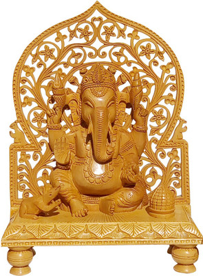 

Jali Ganesh 129 Decorative Showpiece - 25 cm(Wooden, Gold)