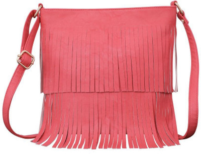 

Ayeshu Women Casual Pink PU Sling Bag