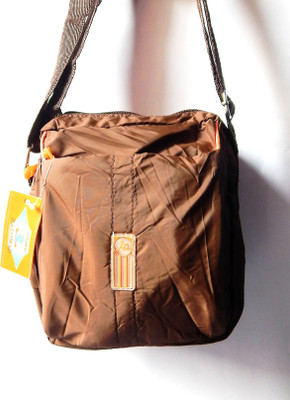 

SALEBOX Men & Women Casual Brown Canvas, Nylon Sling Bag
