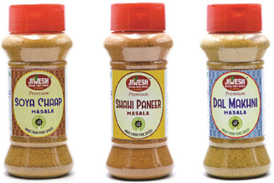 

Jiwesh COMBO OF 3 SOYA CHAAP MASALA+SHAHI PANEER MASALA+DAL MAKHANI MASALA (300g)(300 g)