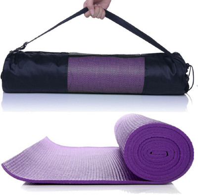 QUINERGYS ® Yoga and Fitness Extra Thick NBR Comfort Foam Yoga Mat for Exercise, Yoga and Pilates Purple 4 mm Yoga Mat, Solid purple