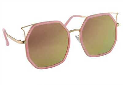 iSweven Retro Square Sunglasses(Yellow)