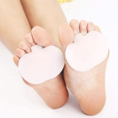 

zylocare Silicon Heel Pad Heel Cushion Heel Pain Relief Ball of Foot Pain Relief Silicon Shoe Insole Foot Support (Free Size, White)