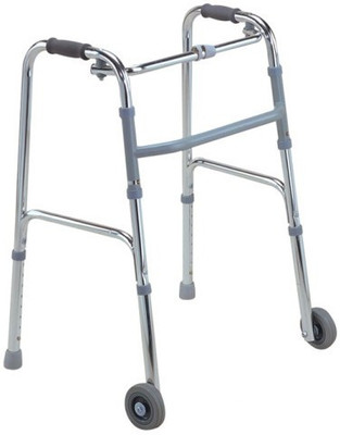 

IGR Walker Folding Adjustable with Wheel (Super Deluxe) Back & Abdomen Support (Free Size, White)