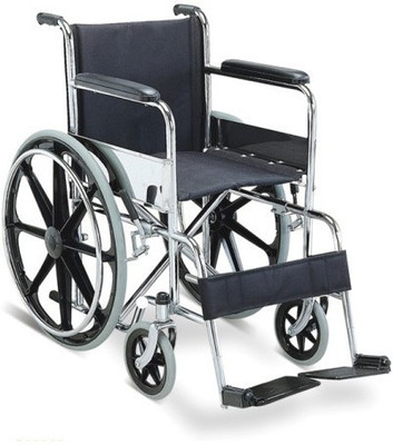 

IGR Wheel Chair Folding with Mag Wheel - 24/6” Folding Lumbar Support (Free Size, Beige)