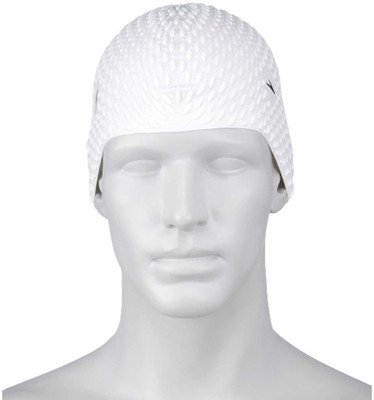Leosportz Stylish Adults Waterproof Silicone Swimming Cap / Teenagers Swimming Hair Cover / Swimming Hair Protection Cap / Swimming Head cover Swimming Cap Swimming Cap(Grey, Pack of 1)