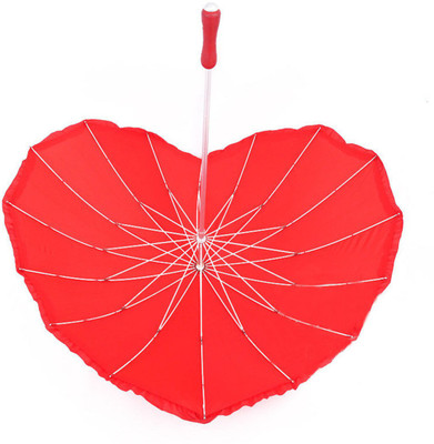 

ShopyBucket Superb Looking Romantic Heart-shaped Umbrella (Red) Umbrella(Red)