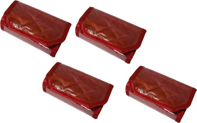 

Addyz Pack of 4 Pieces Bindi Organizer Satin 12 Pockets Travel Kit Forehead Tilak Jewellery Vanity Box(Maroon)