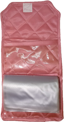 

Addyz Bindi Organizer Satin 12 Pockets Travel Kit Forehead Tilak Jewellery Vanity Box(Pink)