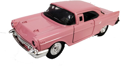 

Emob Vintage Luxury Diecast Metal Car Model Auto Series Scale 1:32 With Pullback Action & Openable Door(Pink)