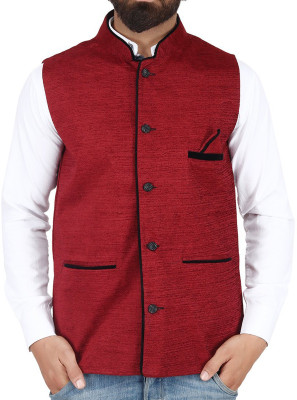 RiverHill Self Design Men Waistcoat RiverHill Self Design Men Waistcoat
