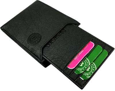 

Brexit Men Black Artificial Leather Wallet(5 Card Slots)