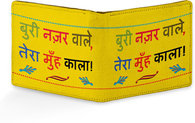 

SL COLLECTIONS Boys Yellow Artificial Leather, Canvas Wallet(4 Card Slots)