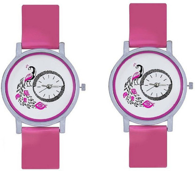 

Swadesi Stuff Premium Quality pink color Analog watch combo of 2 watches Watch - For Women