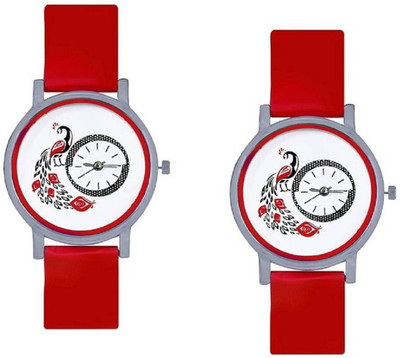 

Swadesi Stuff Premium Quality redcolor Analog watch combo of 2 watches Watch - For Women