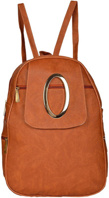 MultiZone Casual School College Office Oval Bag 7 L Backpack(Brown)