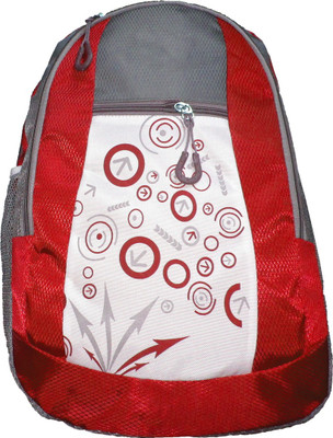 

Aj Style School Bag, Collage Bag, Traveling Bag, casual. 12 L Backpack(Red)