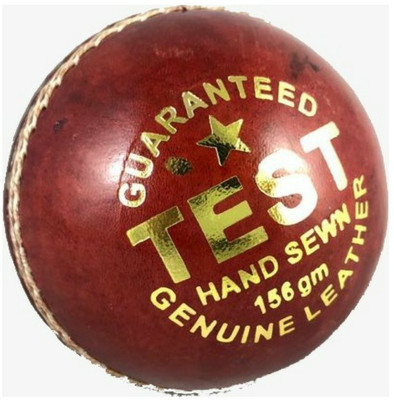 

br sports test Cricket Leather Ball - Size: 5(Pack of 1, Red)