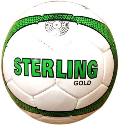 

L'AVENIR Sterlng Gold Football - Size: 5(Pack of 1, White, Green)
