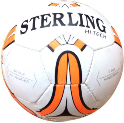 

L'AVENIR Sterling Hi-Tech Football - Size: 5(Pack of 1, White, Orange)