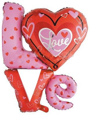 

ROCK THE PARTY Printed Spanish I love you heart foil balloon Balloon(Multicolor, Pack of 1)