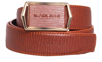 

BlackBuck Men Casual Tan Genuine Leather Belt, Tan color