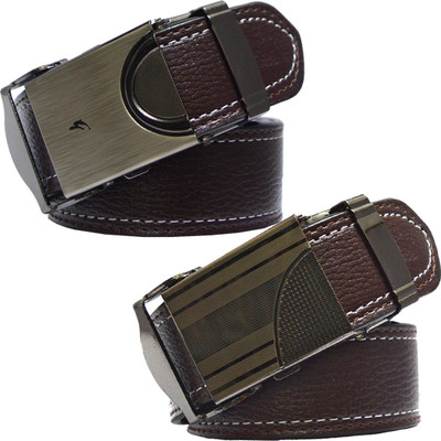 

Sun Shopping Men Formal Brown Synthetic Belt