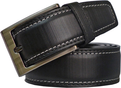 

Sun Shopping Men Formal Black Artificial Leather Belt