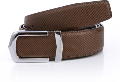 

abrazo Men Black Artificial Leather Belt, Brown