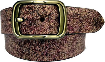 

WMAS Leather World Men Casual, Formal, Party Brown Genuine Leather Belt