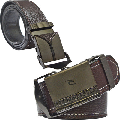 

Sun Shopping Men Formal Brown Synthetic Belt