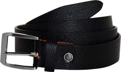 

HyEnd Men Formal, Casual, Evening, Party Black Genuine Leather Belt, Coal