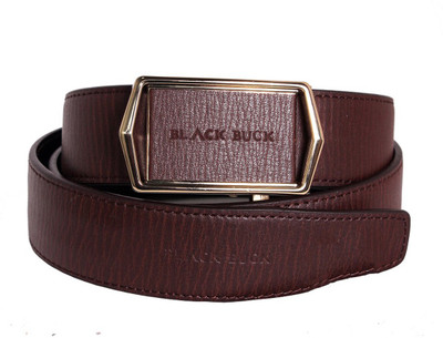 

BlackBuck Men Casual Brown Genuine Leather Belt