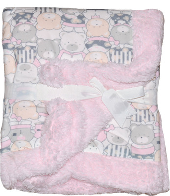 

Baby Bucket Printed  Blanket(Fur, Pink