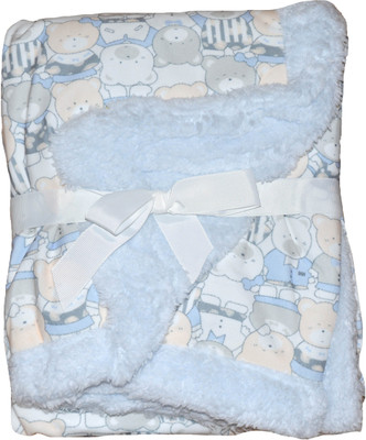 

Baby Bucket Printed  Blanket(Fur, Blue