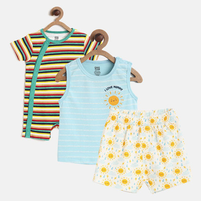 

Mini Klub Baby Boy's Multicolor Bodysuit, Multi