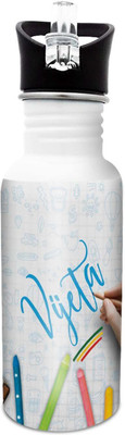 

Hot Muggs Vijeta-Crayons 600 ml Sipper(Pack of 1, Multicolor), White