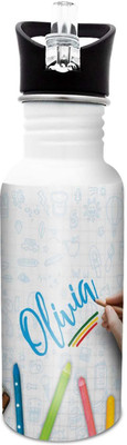 

Hot Muggs Olivia-Crayons 600 ml Sipper(Pack of 1, Multicolor)