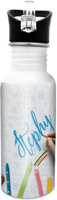 

Hot Muggs Stephy-Crayons 600 ml Sipper(Pack of 1, Multicolor), White