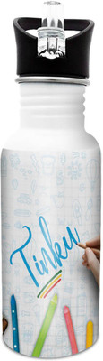 

Hot Muggs Tinku-Crayons 600 ml Sipper(Pack of 1, Multicolor), White