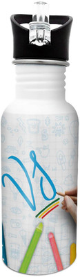 

Hot Muggs V S-Crayons 600 ml Sipper(Pack of 1, Multicolor)